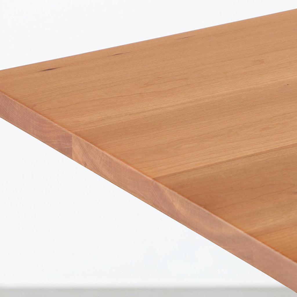 THE TABLE / 無垢 ブラックチェリー × Black Steel × W181 - 300cm