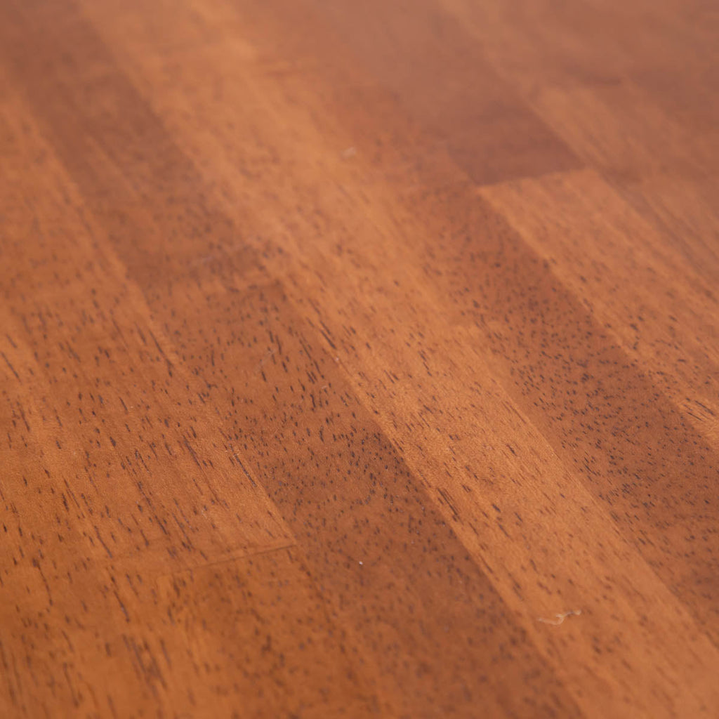 スマート造作カフェテーブル / ラバーウッド　黒スチール脚 トライアングル Straight  × スクエア 60 - 100