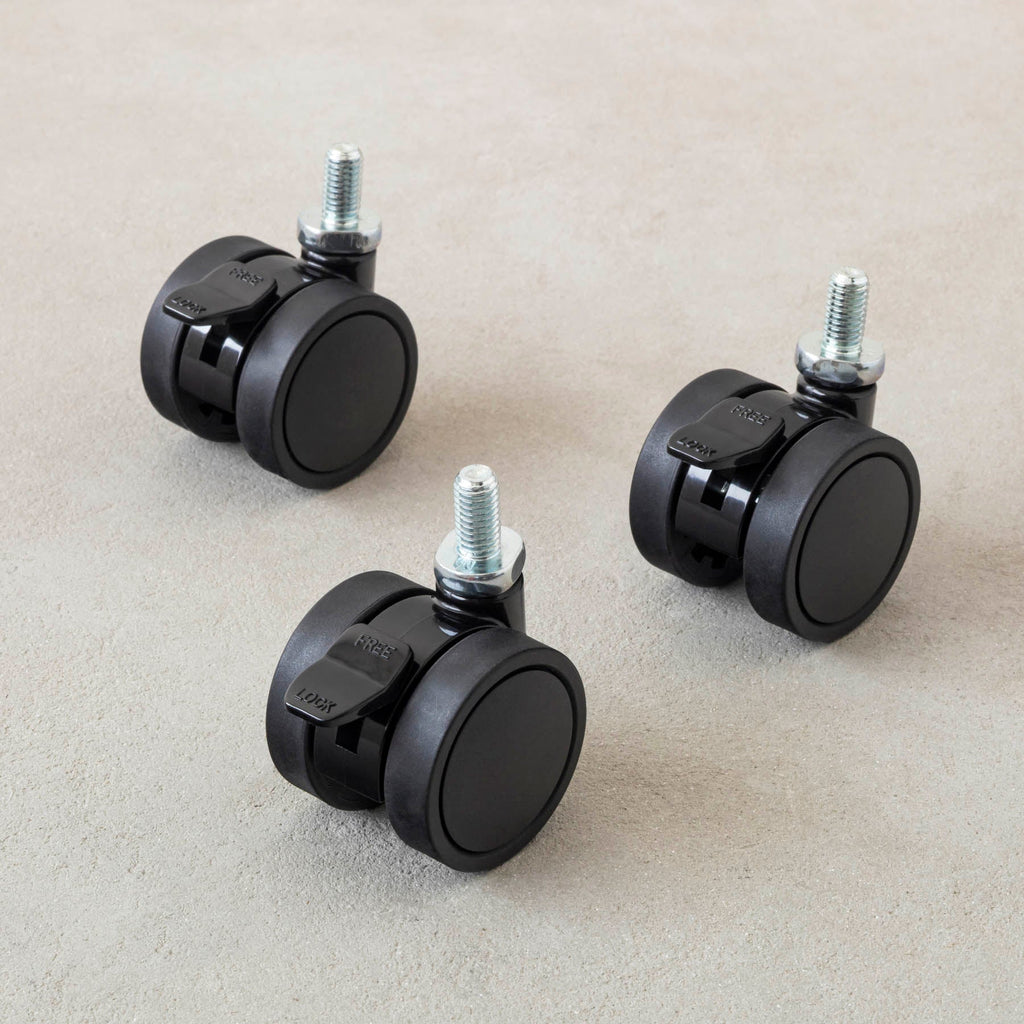 テーブル脚に取り付けられるキャスター