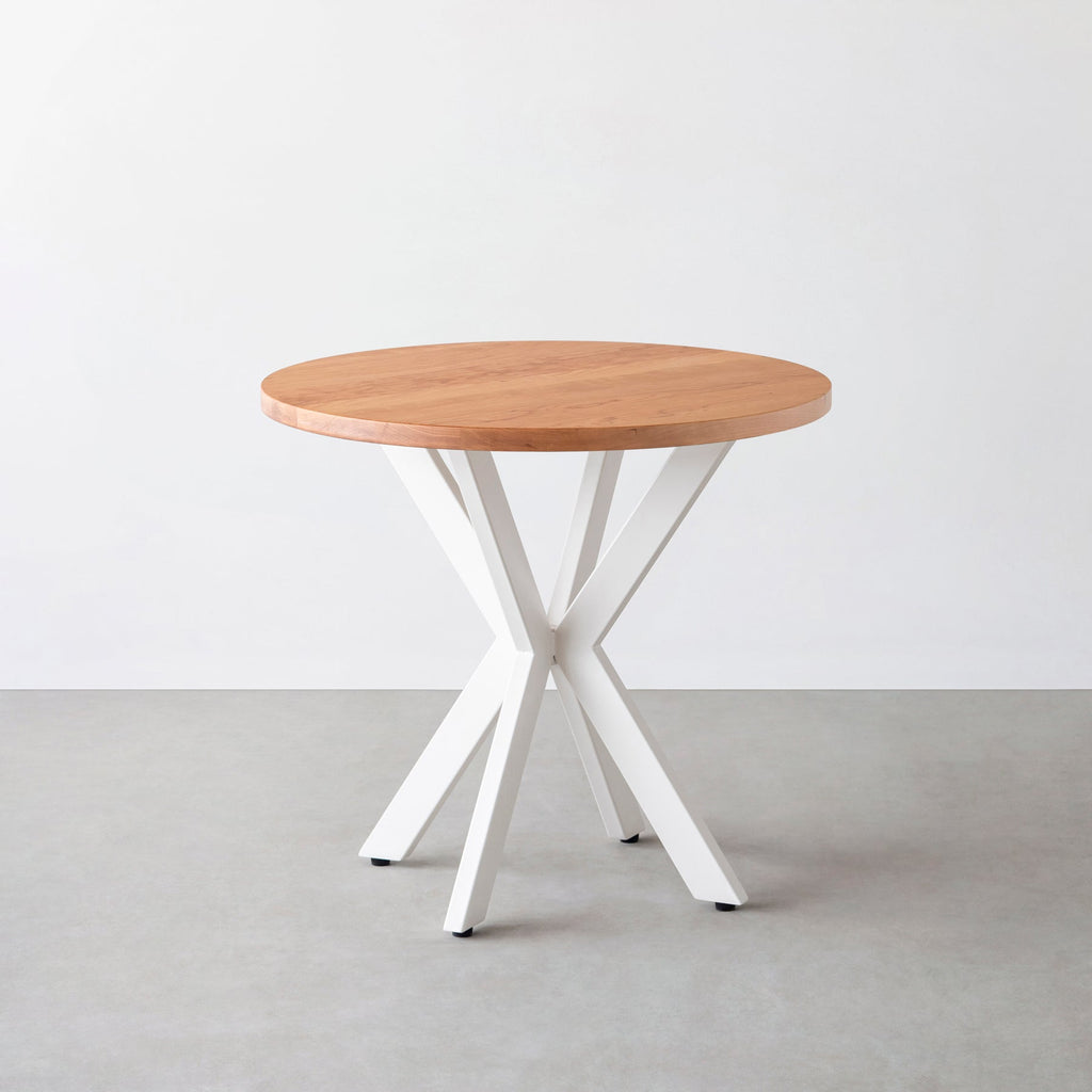 Kanademonoの無垢ブラックチェリーのカフェテーブル