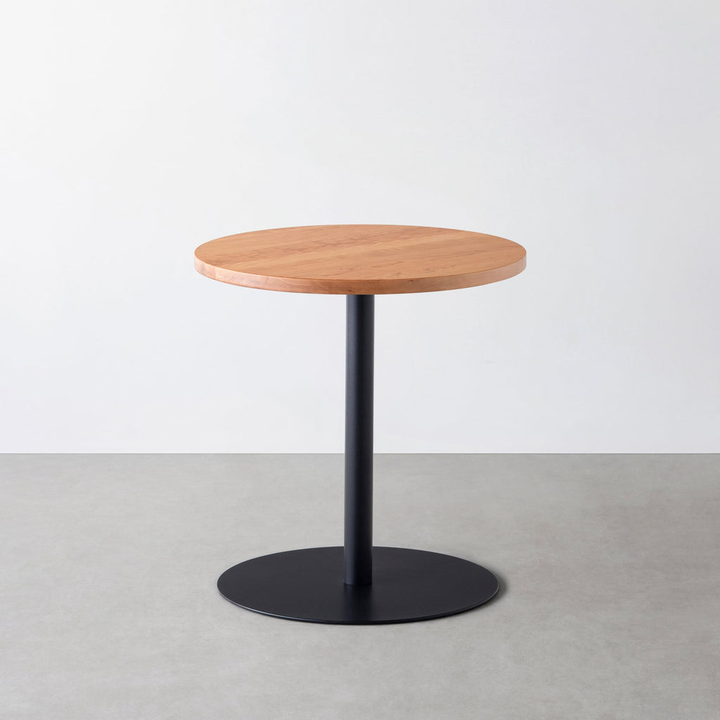 Kanademonoの無垢ブラックチェリーのカフェテーブル