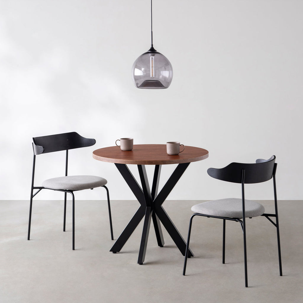 Kanademonoのブビンガのカフェテーブル