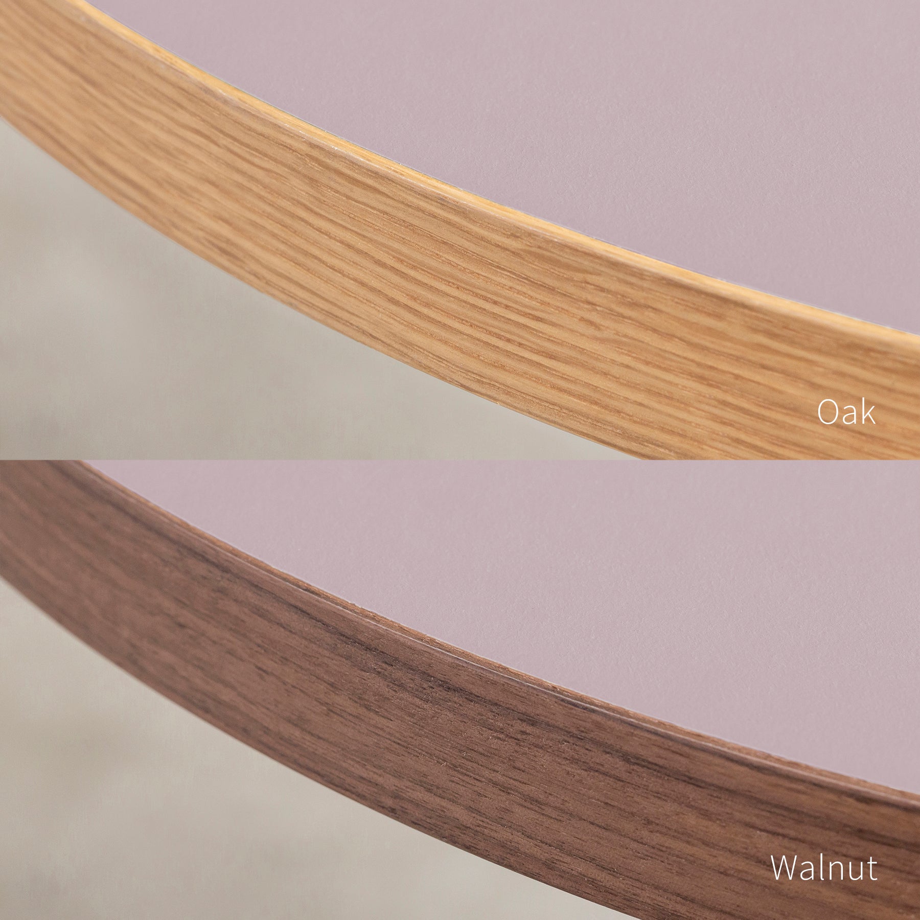 スマート造作カフェテーブル / リノリウム 全32色　白スチール脚 4本脚 × ラウンド φ61 - 80