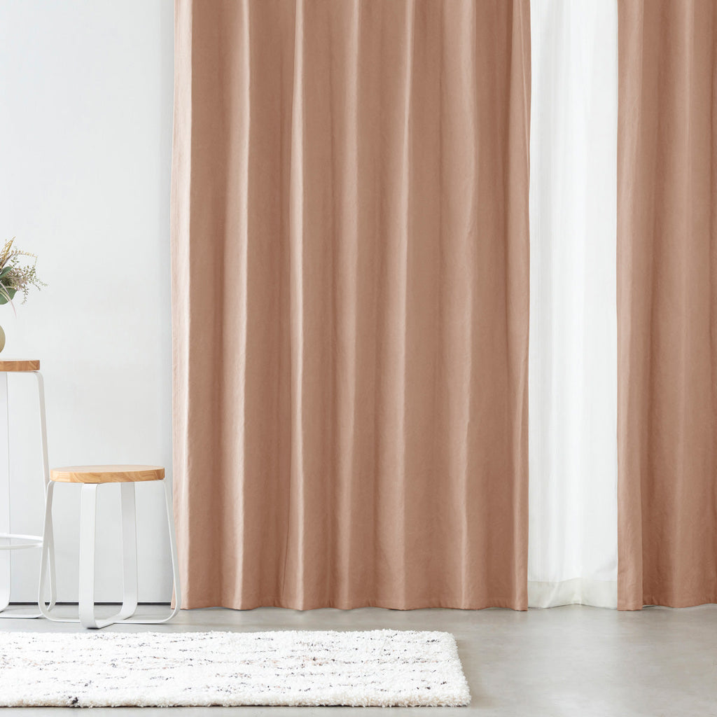 SAMPLE / Cotton - Casual　帆布生地の 遮光 プリーツカーテン