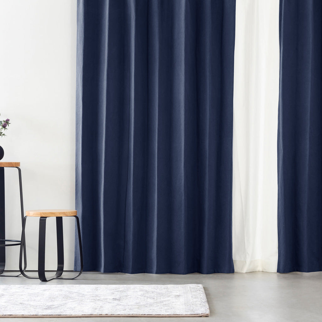 SAMPLE / Cotton - Casual　帆布生地の 遮光 プリーツカーテン