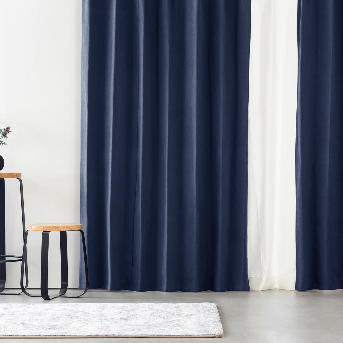 SAMPLE / Cotton - Casual　帆布生地の 遮光 プリーツカーテン