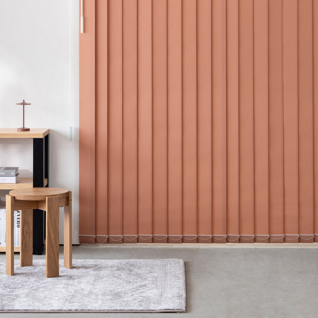 SAMPLE / Plain - Friendly　ベーシックな 洗える バーチカルブラインド　アクセントカラー