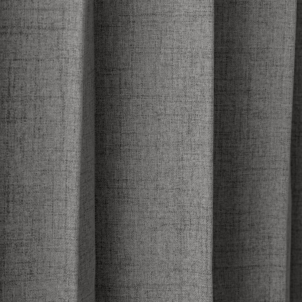 防音・遮熱・保温・完全遮光・形状記憶機能のあるプリーツカーテン（ダークグレー）