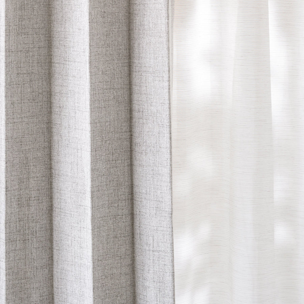 防音・遮熱・保温・完全遮光・形状記憶機能のあるプリーツカーテン（グレー）