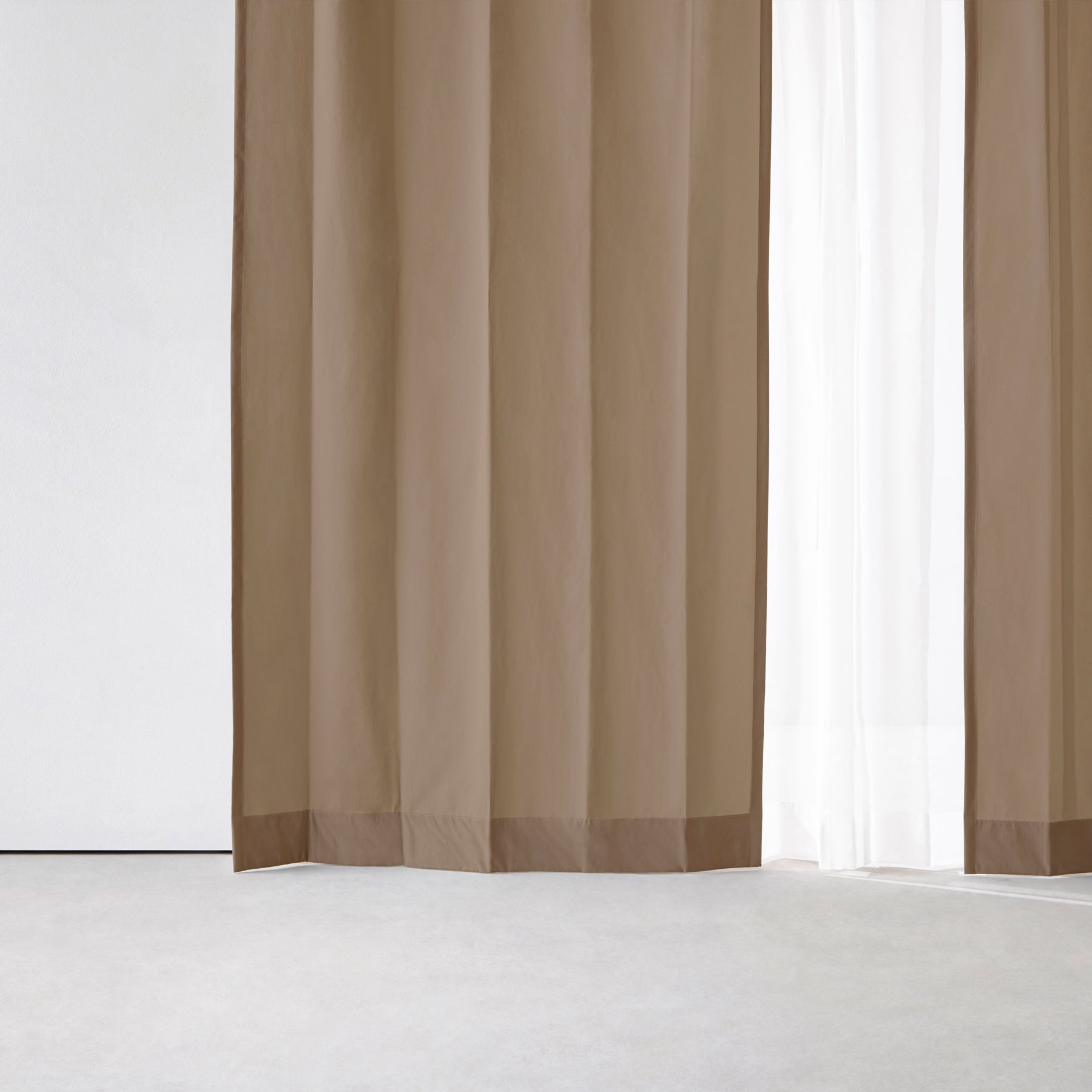 洗える撥水フラットカーテン