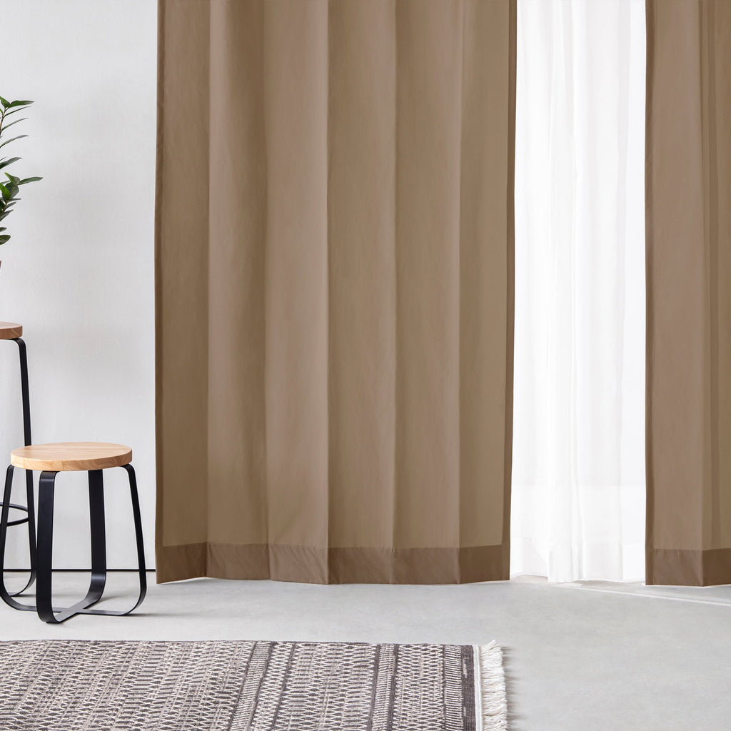 洗える撥水フラットカーテン