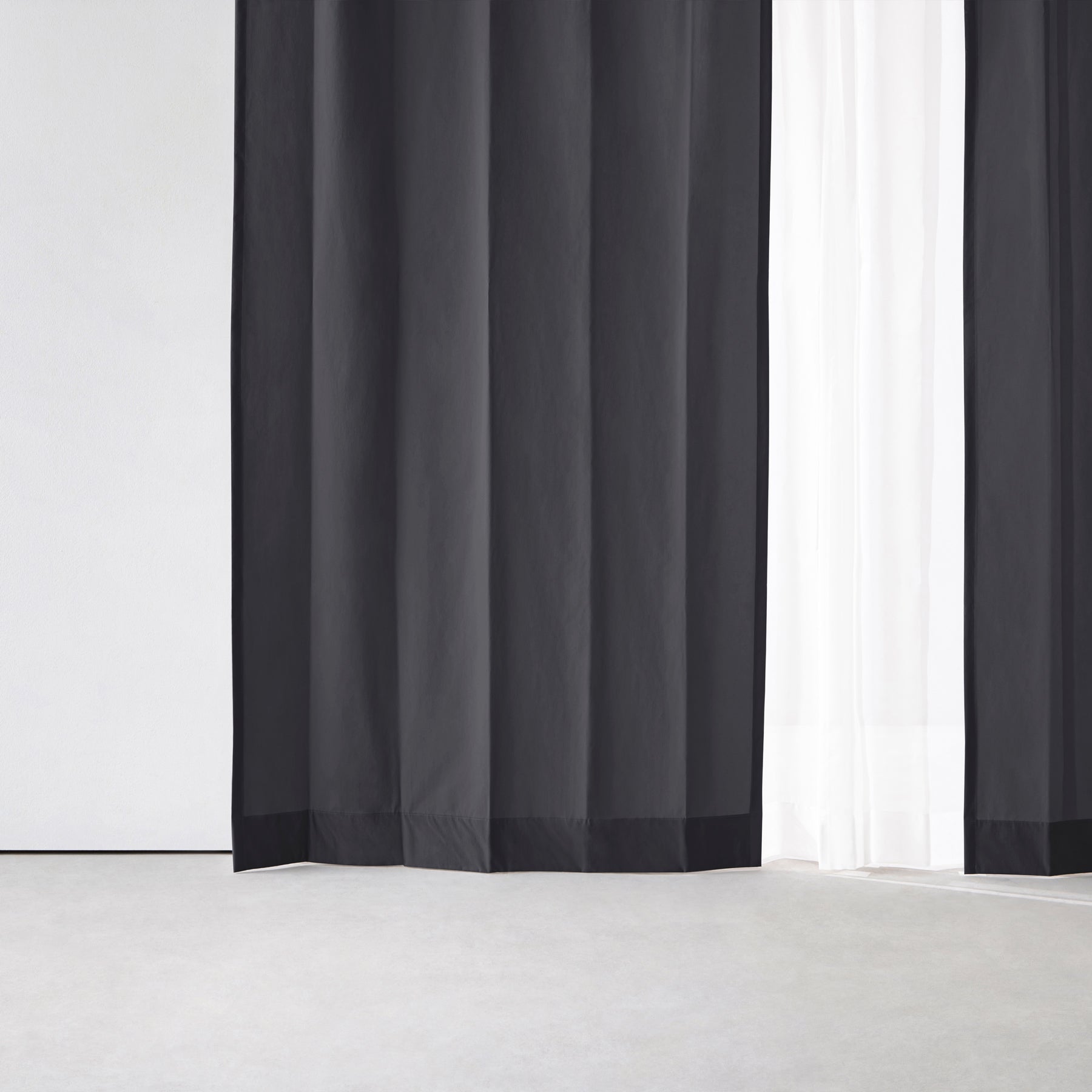 洗える撥水フラットカーテン