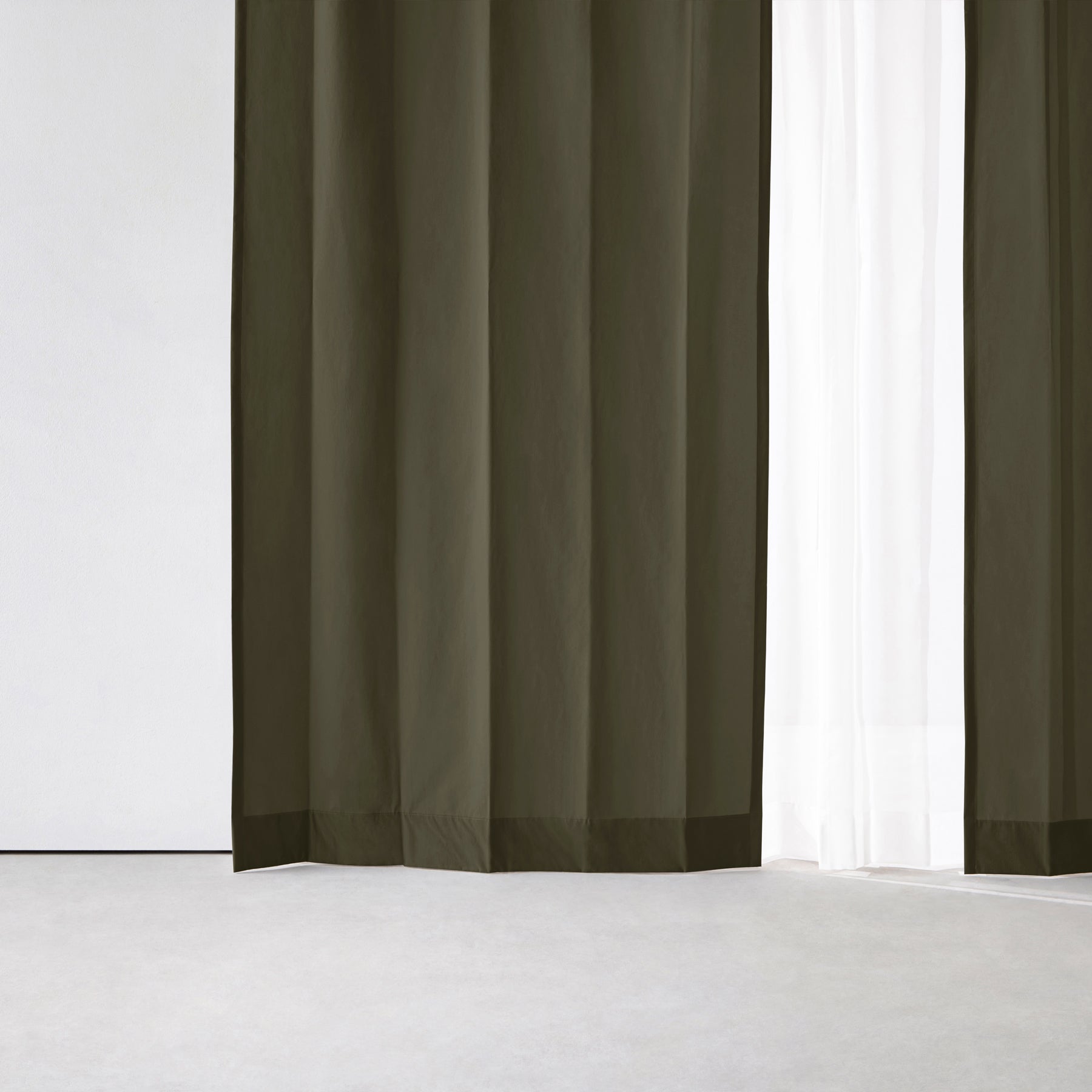 洗える撥水フラットカーテン