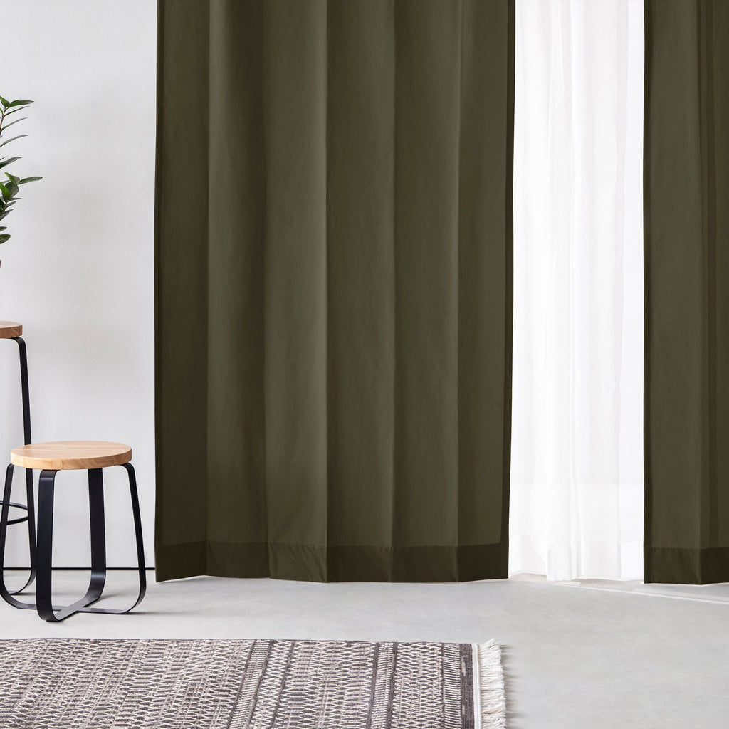 洗える撥水フラットカーテン