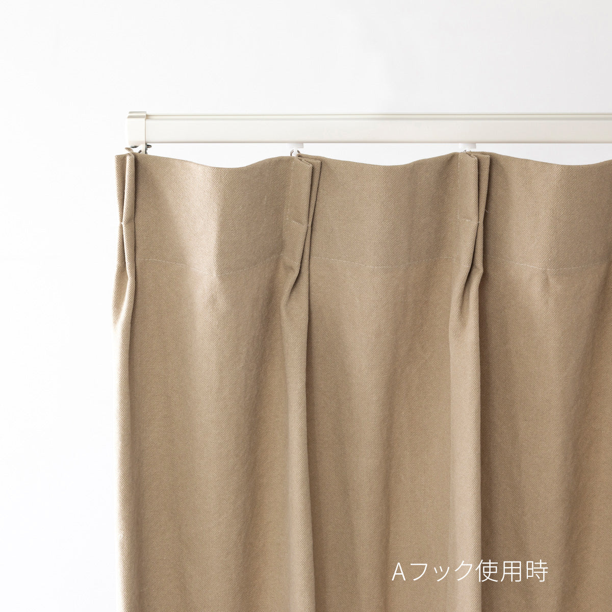 Cotton - Casual　帆布生地の 遮光 プリーツカーテン