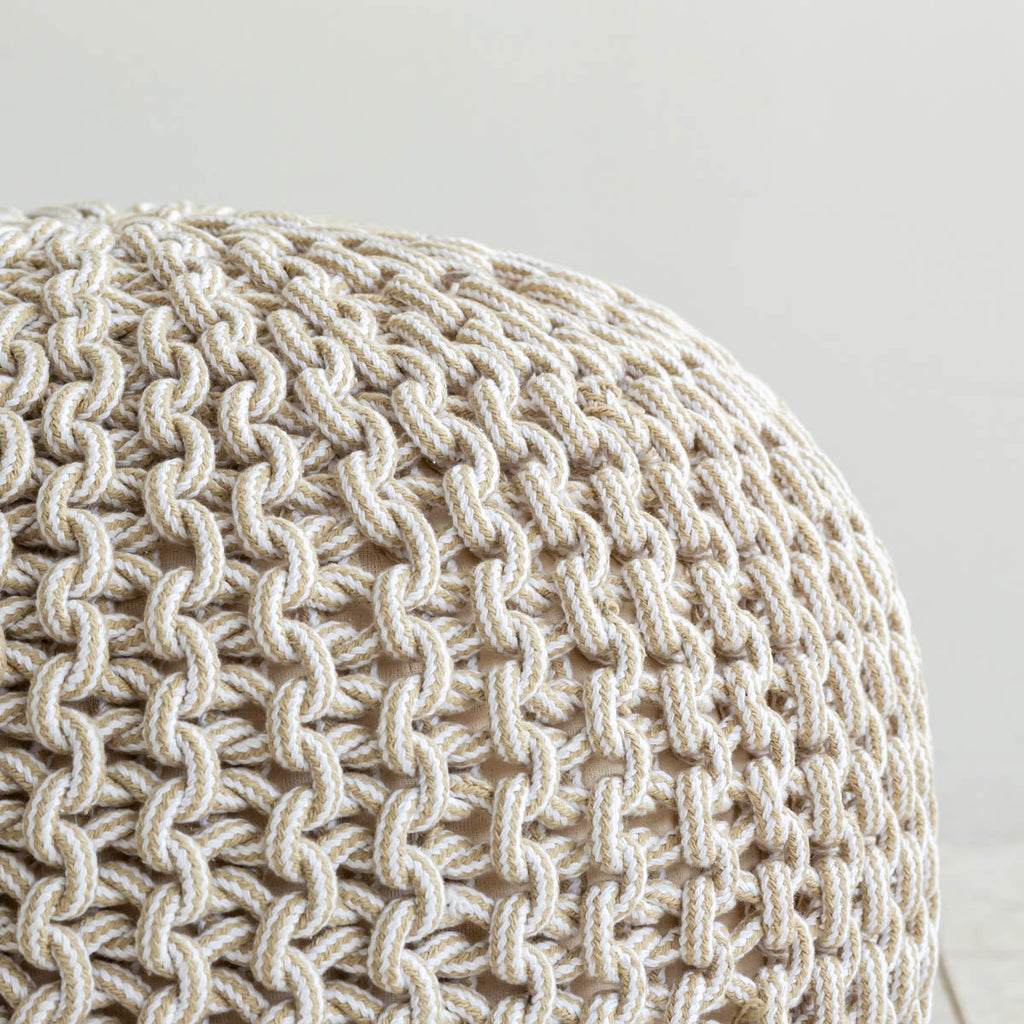 Natural - Pouf　コットン プフ