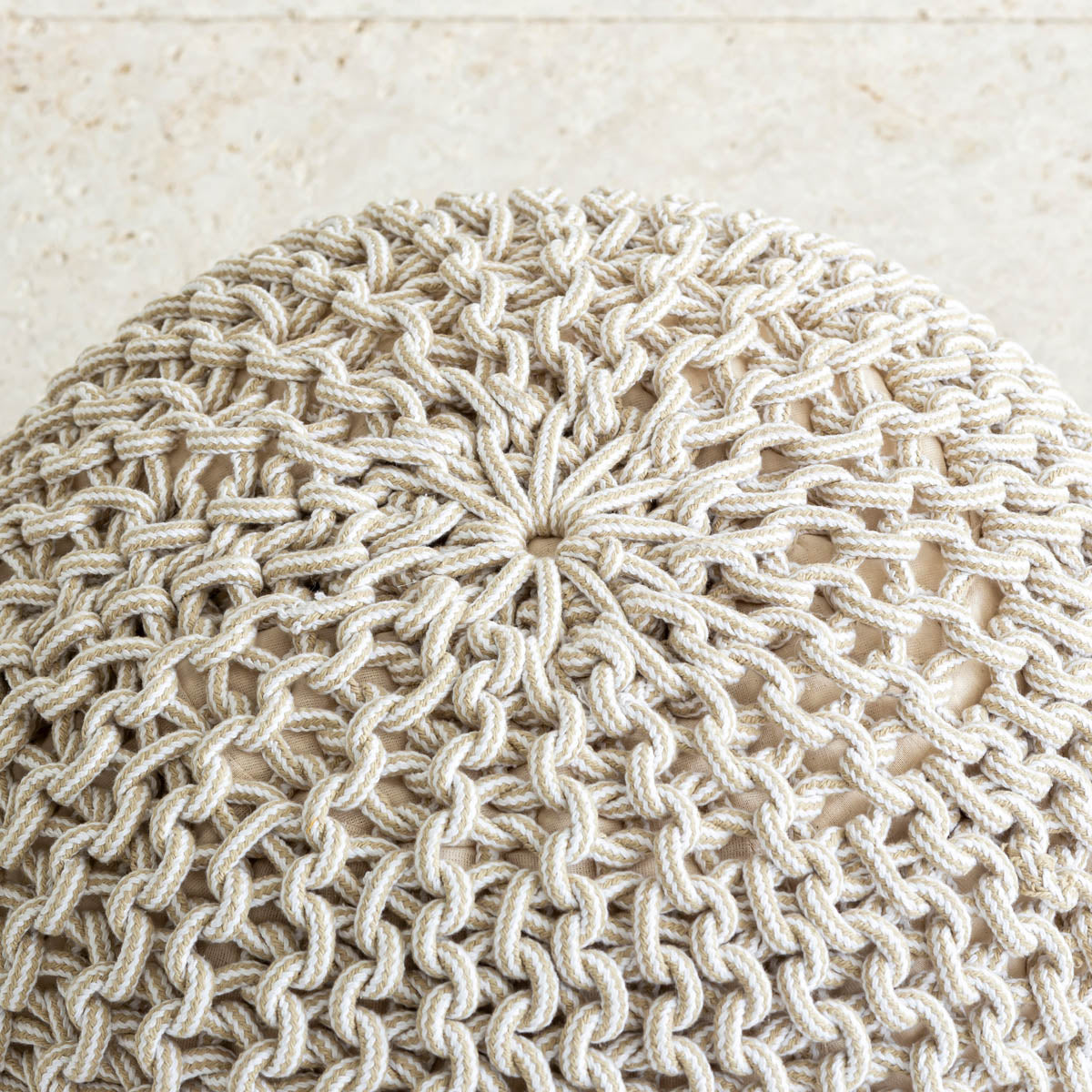 Natural - Pouf　コットン プフ