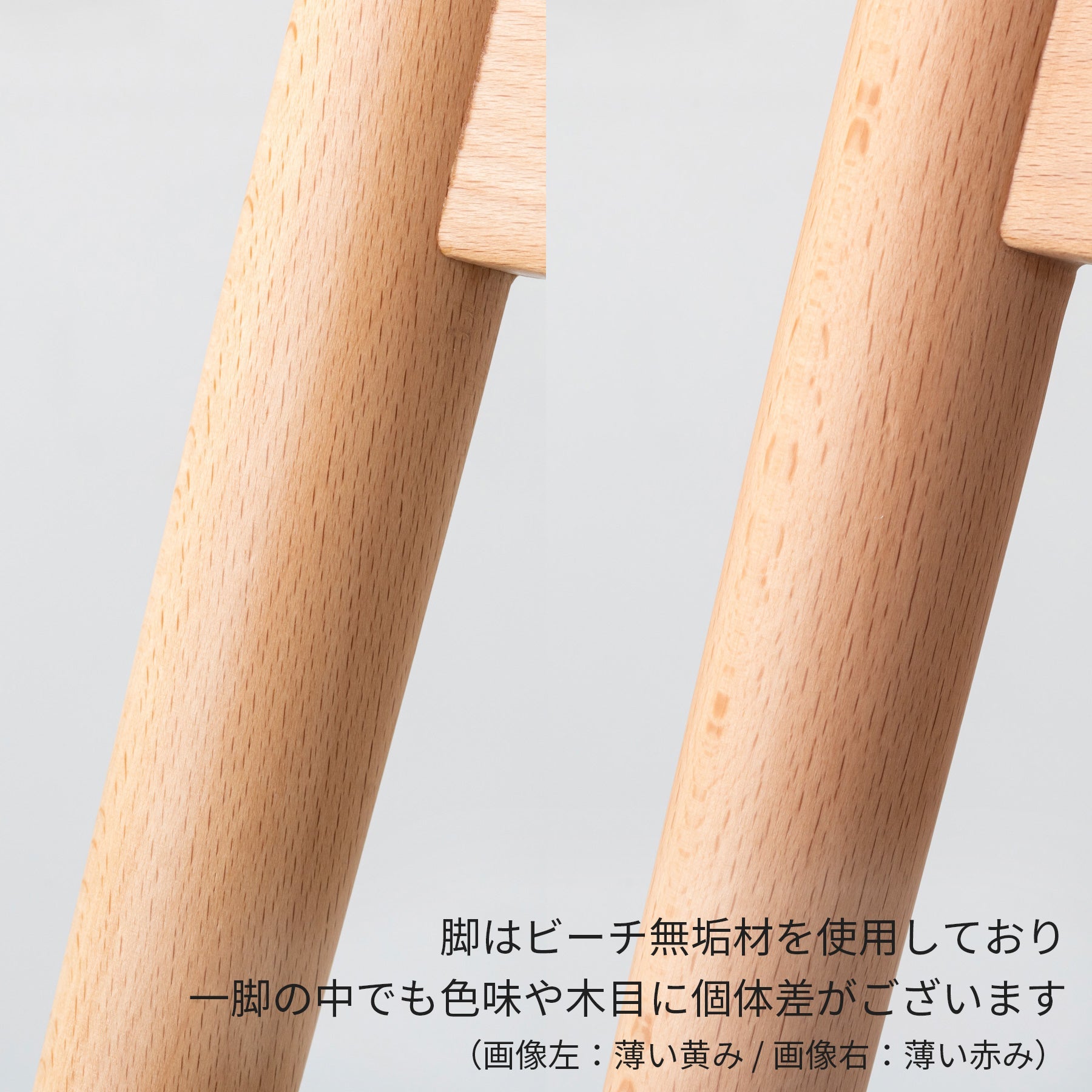 軽量で移動しやすい シェルの素材がポリプロピレンのチェア（脚の色味）