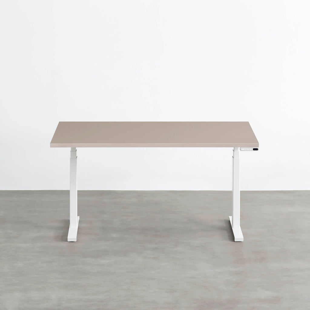 スマート造作テーブル / メラミン 無地 × スマート電動昇降脚
