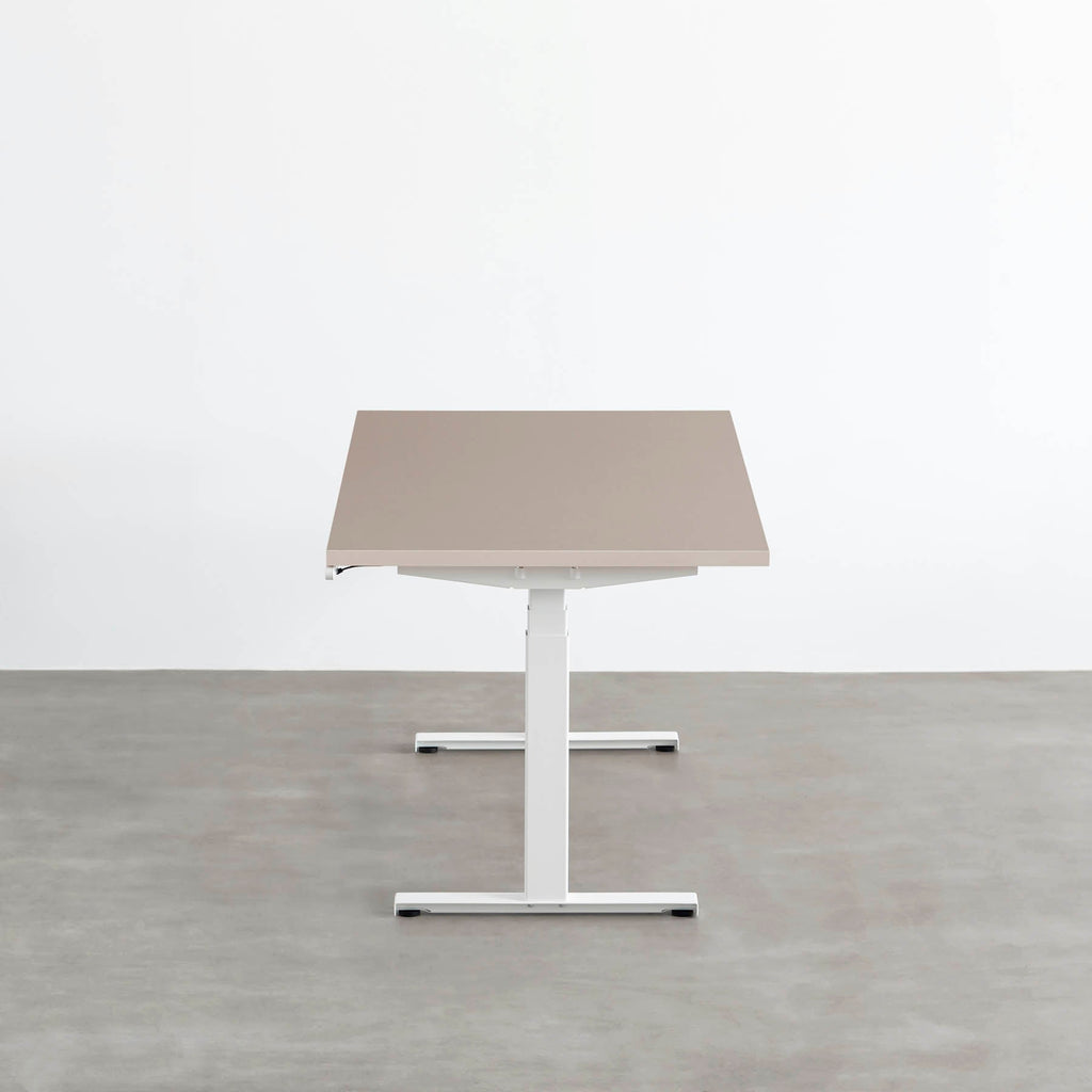 スマート造作テーブル / メラミン 無地 × スマート電動昇降脚