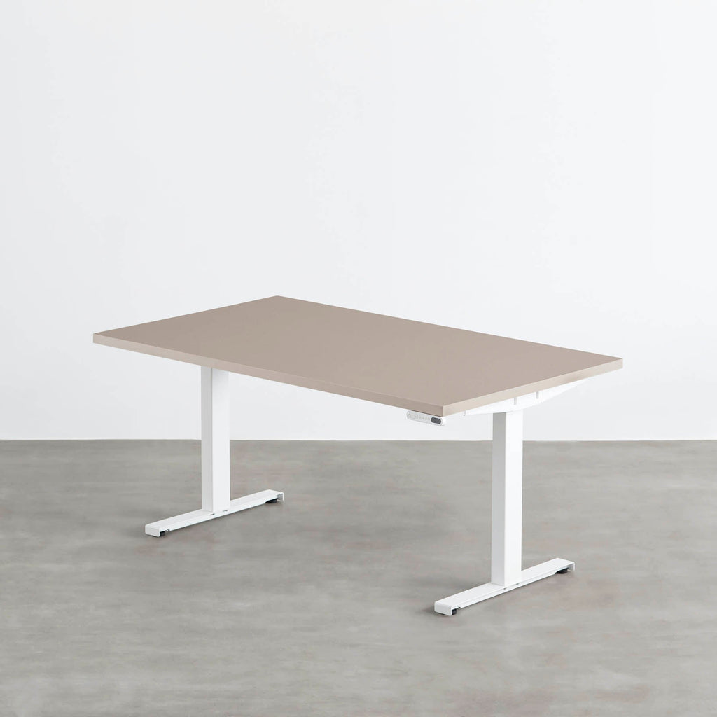 スマート造作テーブル / メラミン 無地 × スマート電動昇降脚