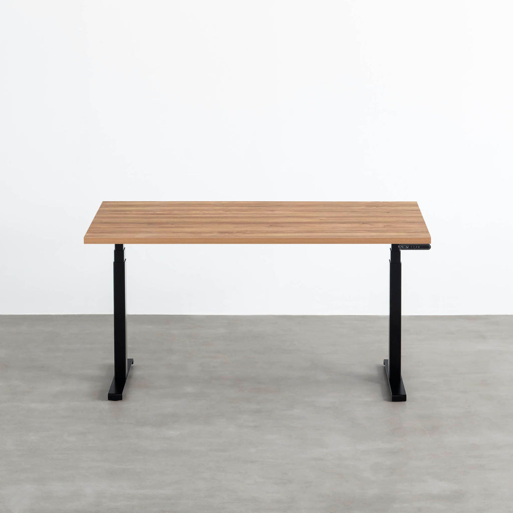 スマート造作テーブル / メラミン 木目調 × スマート電動昇降脚
