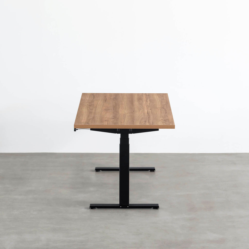 スマート造作テーブル / メラミン 木目調 × スマート電動昇降脚