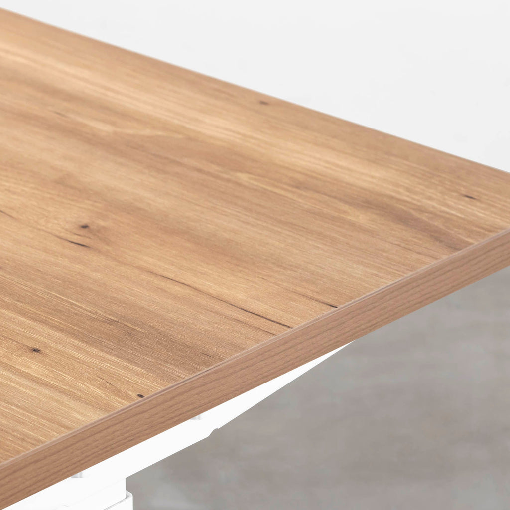 スマート造作テーブル / メラミン 木目調 × スマート電動昇降脚