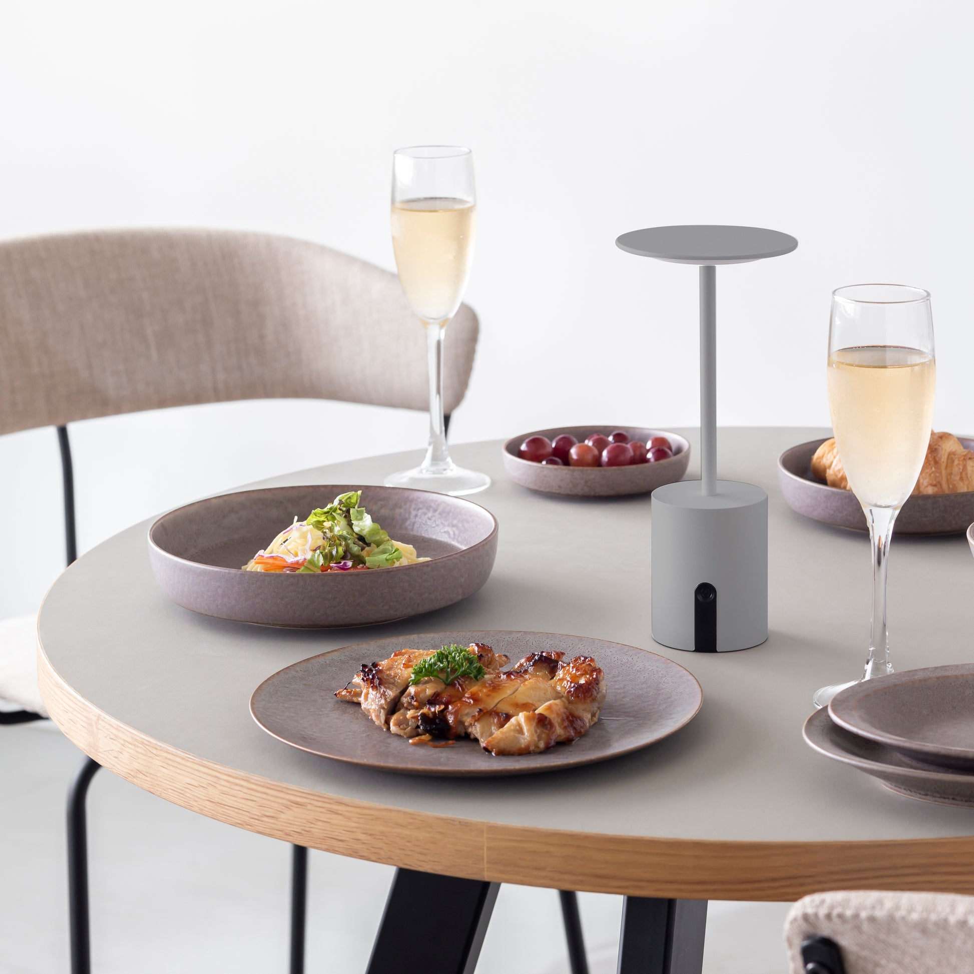 Evening × Lamp　カクテルグラスのような 充電式 ポータブルライト