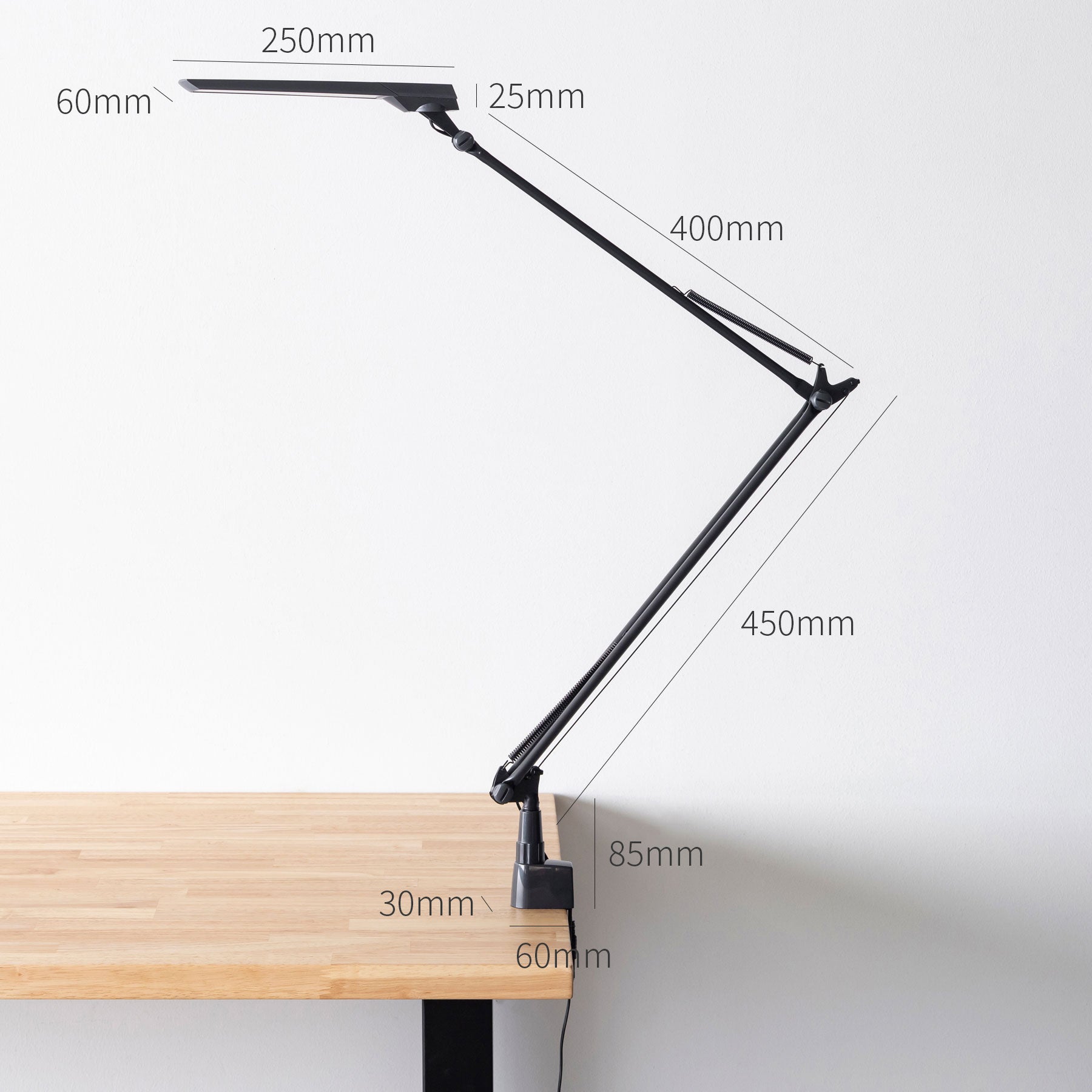 Slim - Stylish Touchless Matte Desk Lamp クランプ式 – SITURAEMON