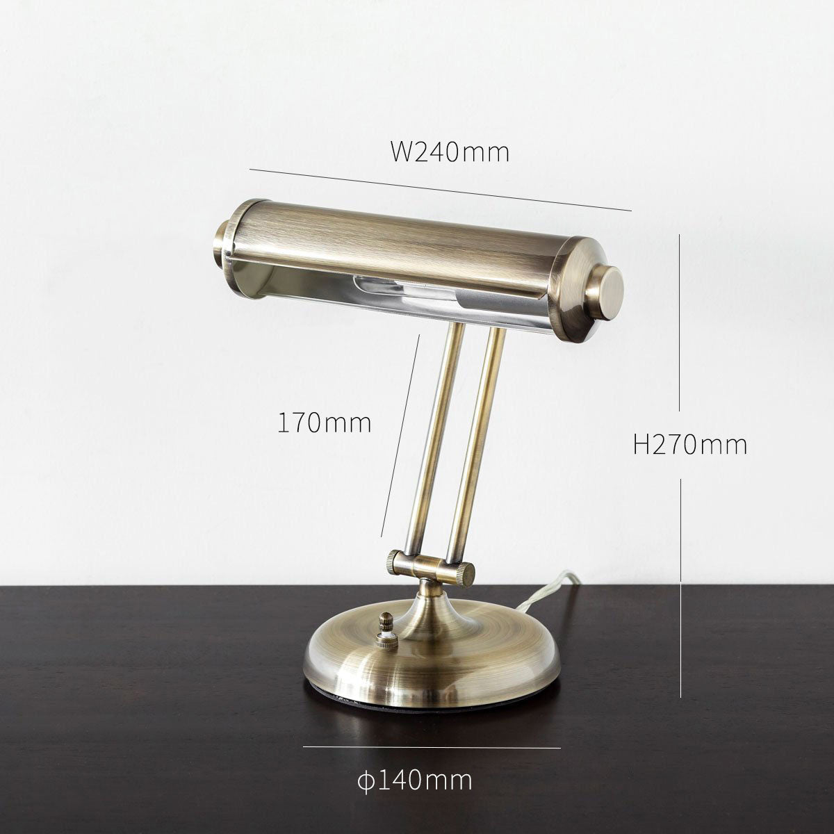 Retro × Gold　Compact Desk Light