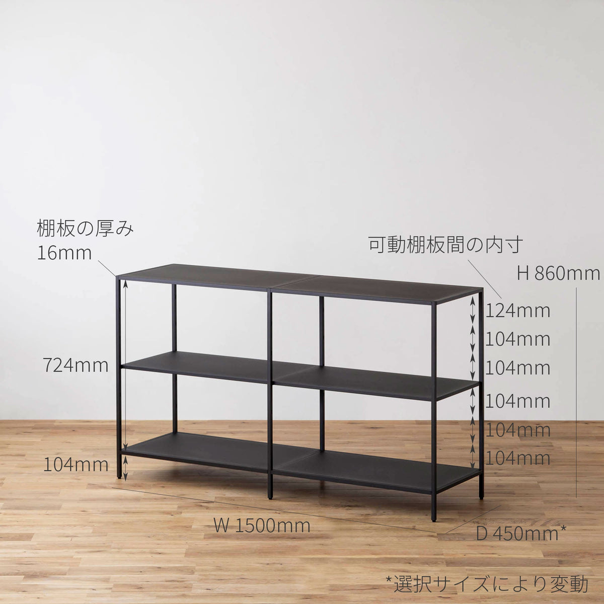 THE FRAME SHELF /本体 2連 STANDARD