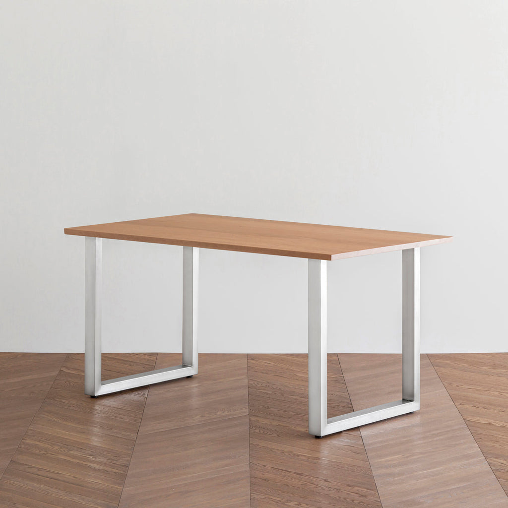 THE TABLE / 無垢 ブラックチェリー × Black Steel × W181 - 300cm D40 - 69cm