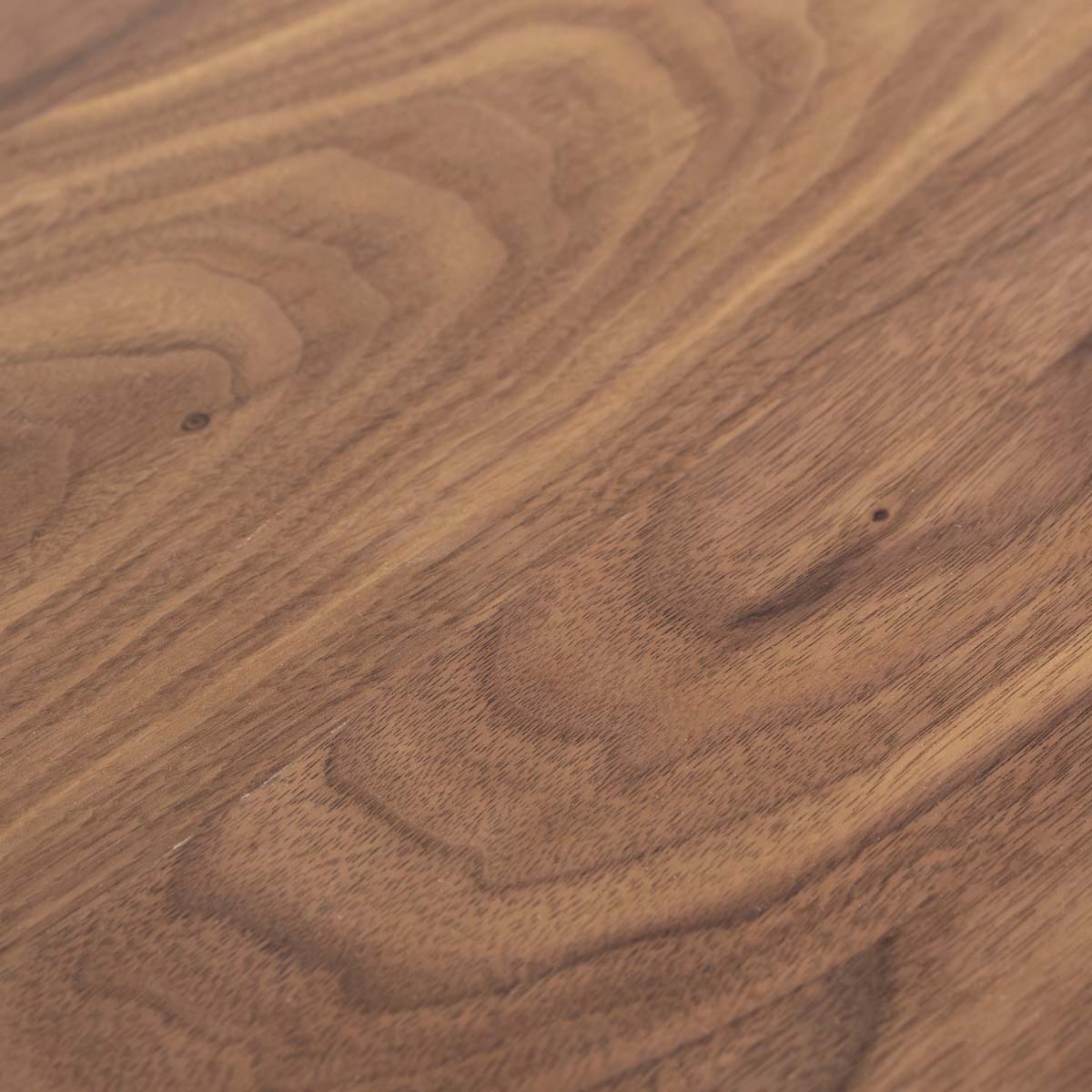 スマート造作カフェテーブル / 無垢 ウォルナット　黒スチール脚 4本脚 × ラウンド φ61 - 80