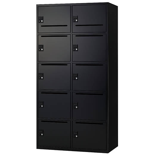 パーソナルロッカー 10人用 ダイヤル式 IPL-10MD WH / IPL-10MD BK
