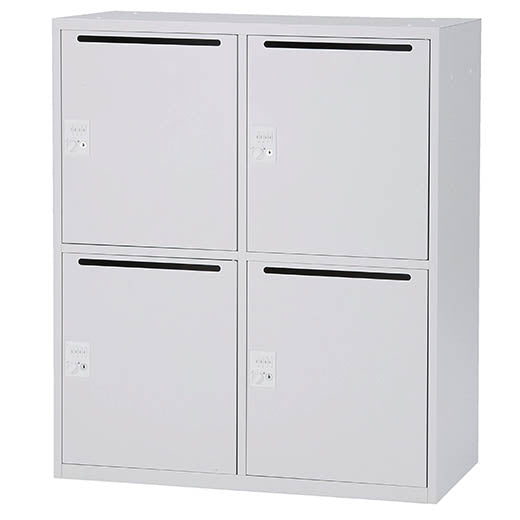 パーソナルロッカー 4人用 ダイヤル式 IPL-4MD WH / IPL-4MD BK