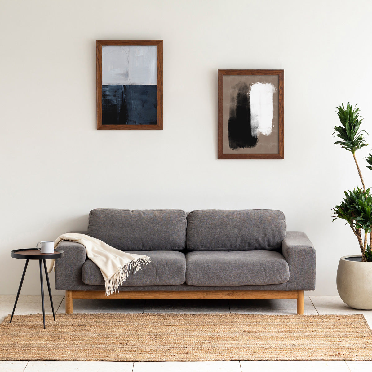 OAK　Art Frame　暮らしにアートを　Navy  × Horizon　Abstract #1