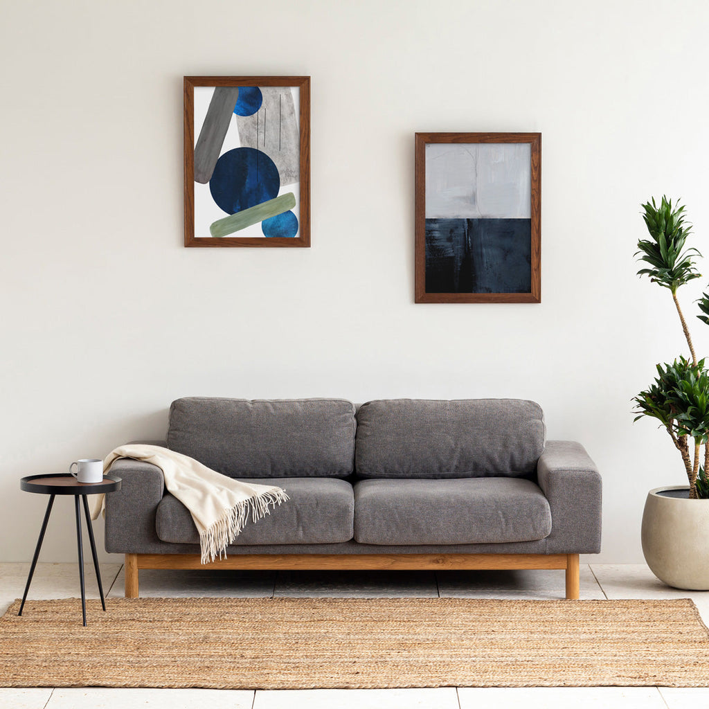 OAK　Art Frame　暮らしにアートを　Navy  × Horizon　Abstract #1