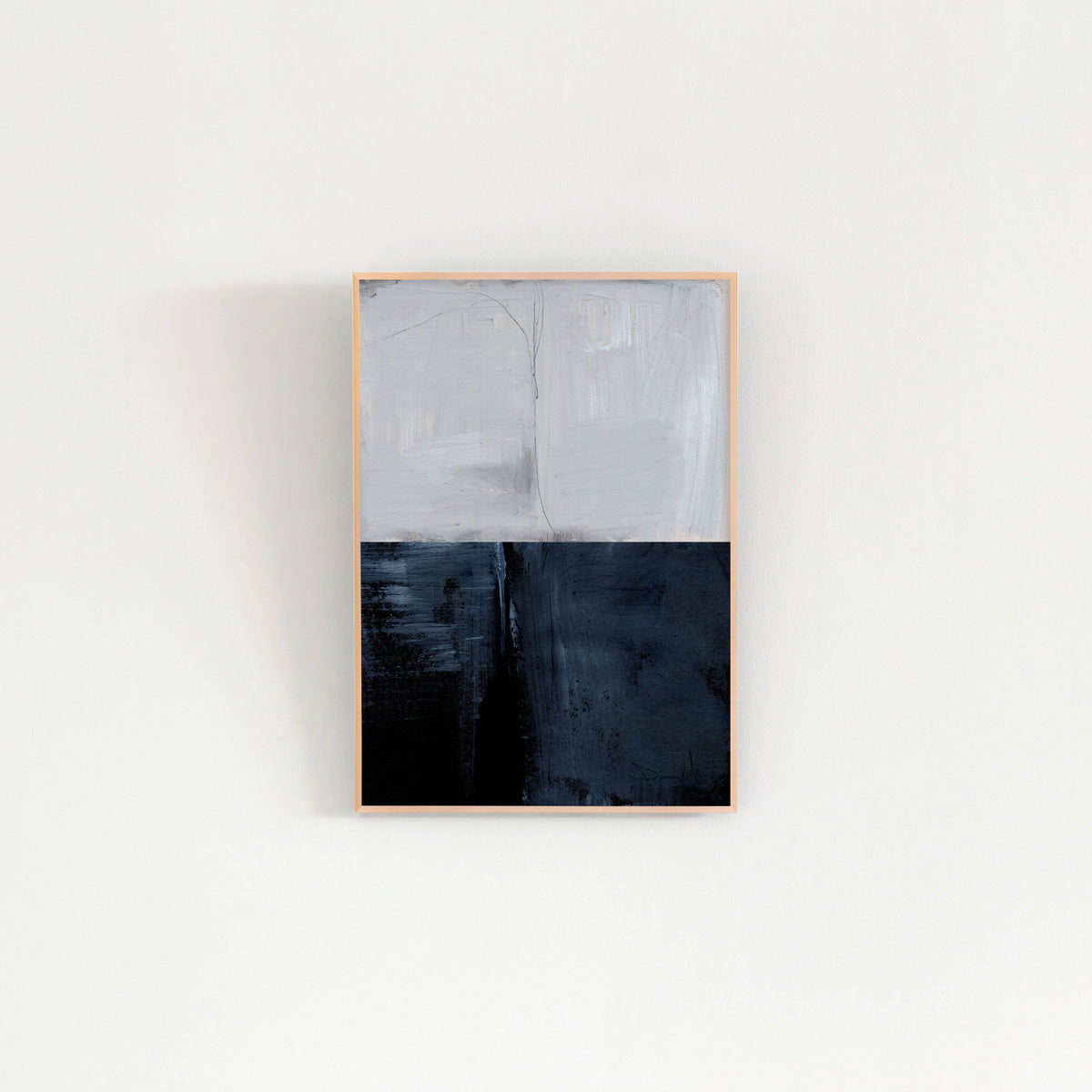 ALUMI　Art Frame　暮らしにアートを　Navy  × Horizon　Abstract #1