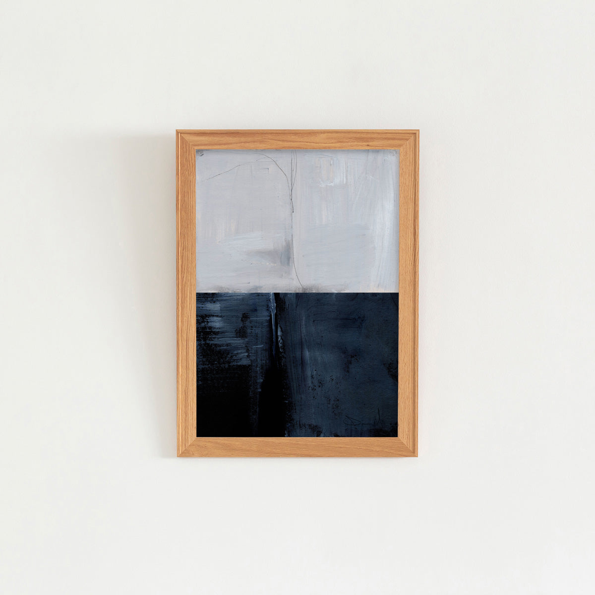 OAK　Art Frame　暮らしにアートを　Navy  × Horizon　Abstract #1