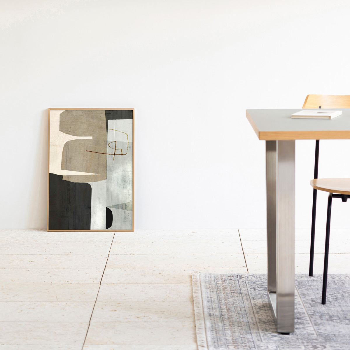 ALUMI　Art Frame　暮らしにアートを　 Brown ＋ Black　Abstract #4