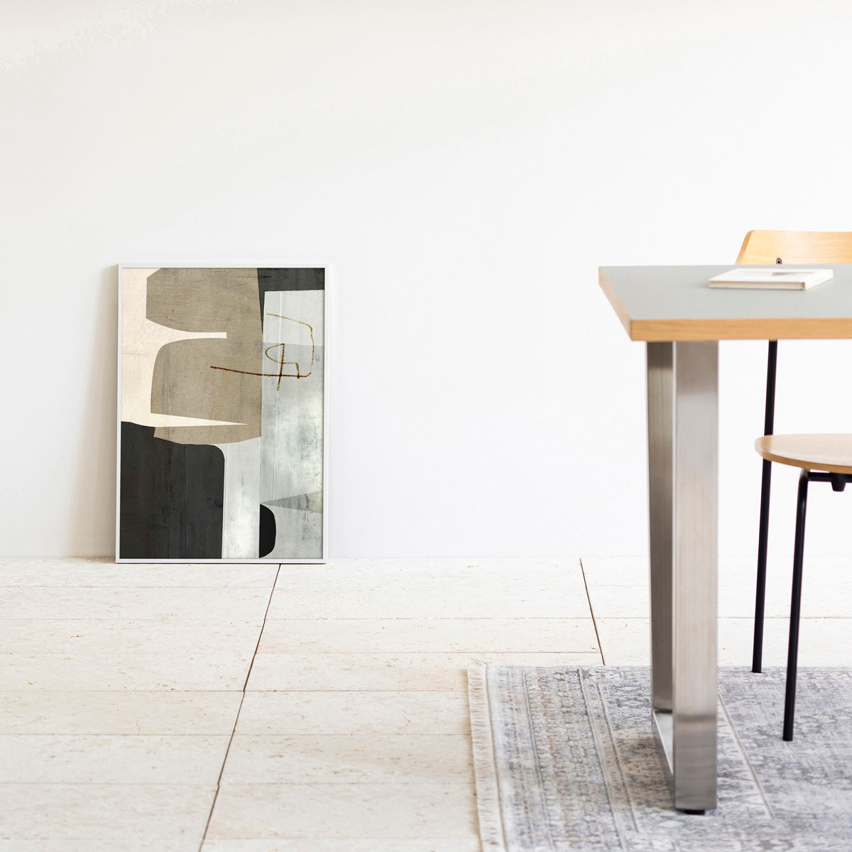 ALUMI　Art Frame　暮らしにアートを　 Brown ＋ Black　Abstract #4