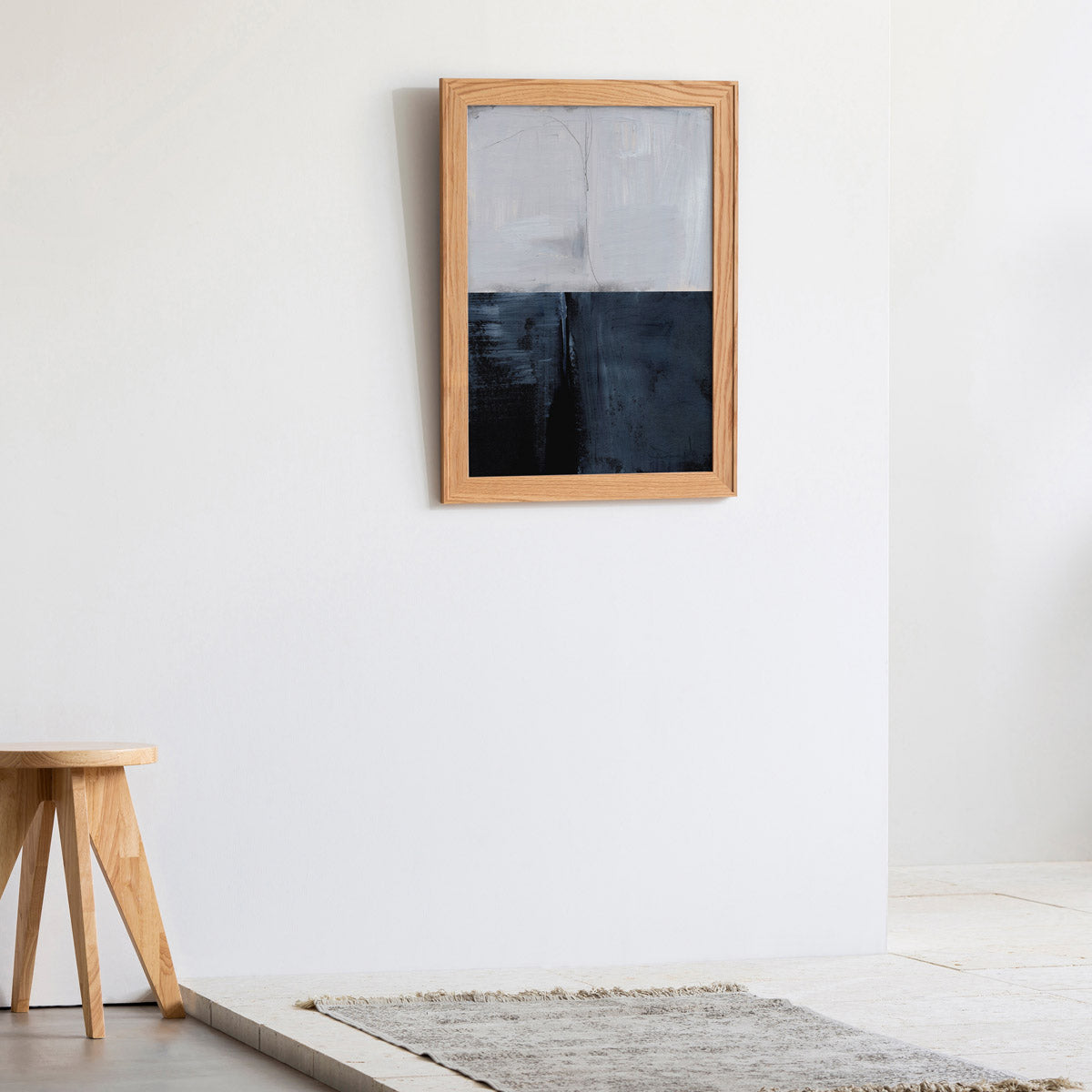 OAK　Art Frame　暮らしにアートを　Navy  × Horizon　Abstract #1