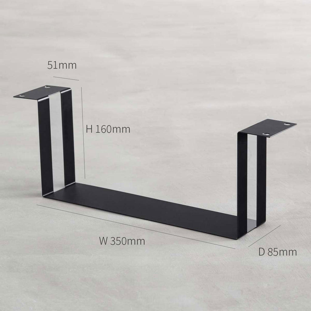 かなでもののアイアンを使用したシンプルなデザインの配線孔トレイ(サイズ画像)
