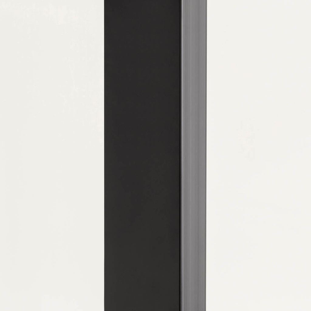 かなでものの無垢ホワイトアッシュ天板とブラックのハイレクタングル鉄脚を合わせたスタンディングテーブル（脚）