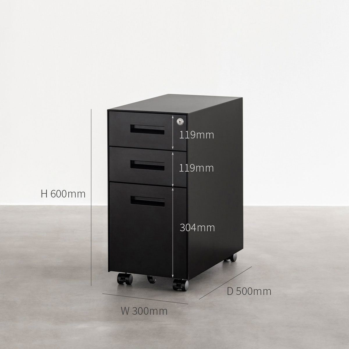 Simple - Office スリム キャビネットワゴン – SITURAEMON