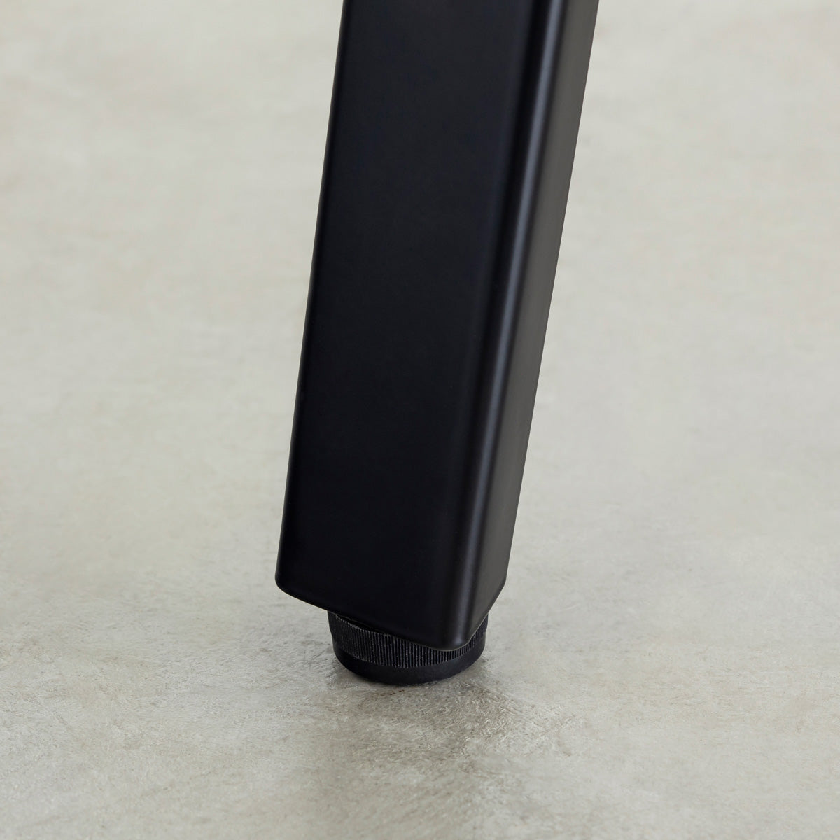 スマート造作テーブル / リノリウム レッド・オレンジ系 × 黒スチール脚 × W181 - 300cm