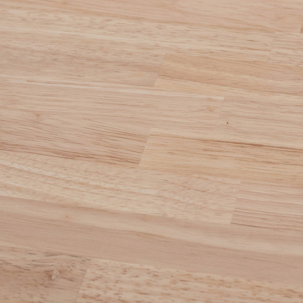 Kanademonoラバーウッド・アッシュのスクエア天板とデザイン性の高いXラインの脚を組み合わせたカフェテーブル（木目）