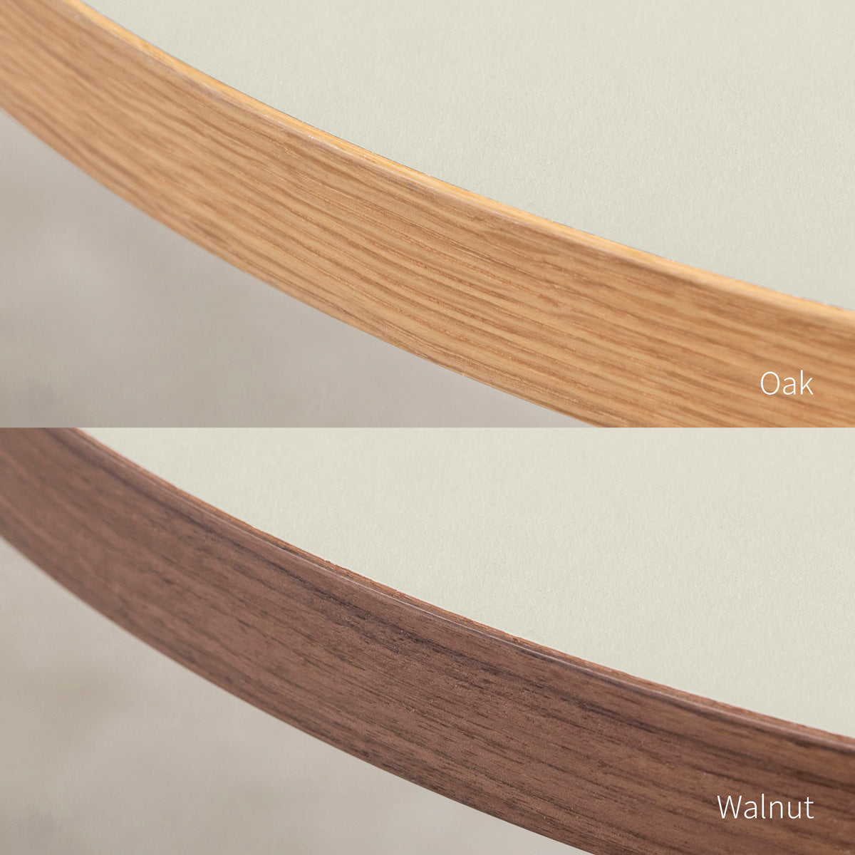 スマート造作カフェテーブル / リノリウム 全32色　黒スチール脚 4本脚 × ラウンド φ81 - 100