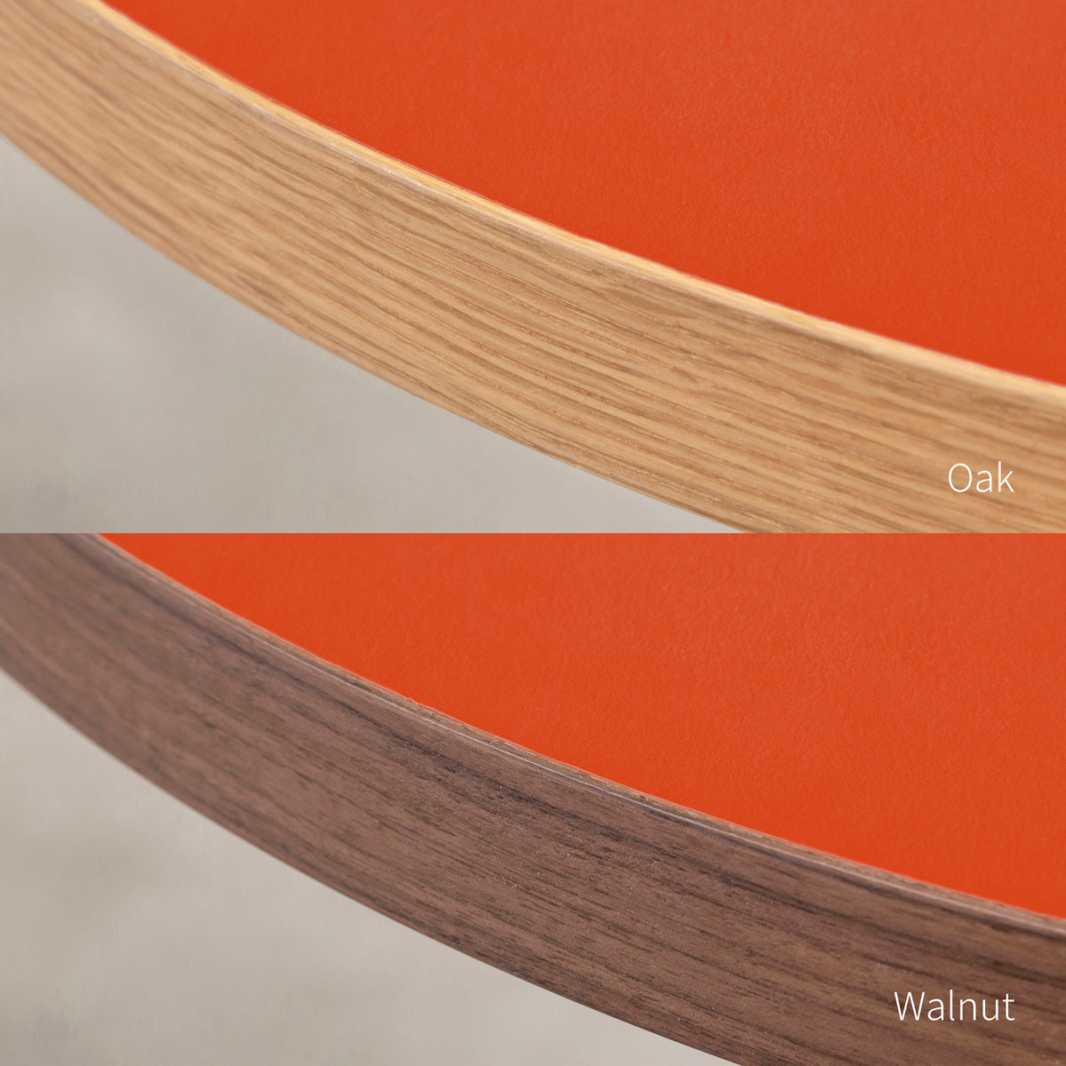 スマート造作カフェテーブル / リノリウム 全32色　白スチール脚 カフェX × ラウンド φ81 - 90